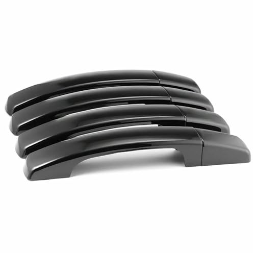 Cache poignée de porte extérieure pour Range Rover Sport 2005-2010 noir brillant 4 pièces