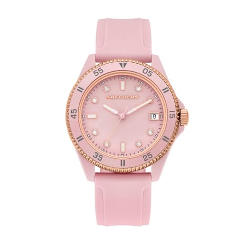 Montre Skechers femme analogique quartz en silicone blanc SR6307 pour un style sport
