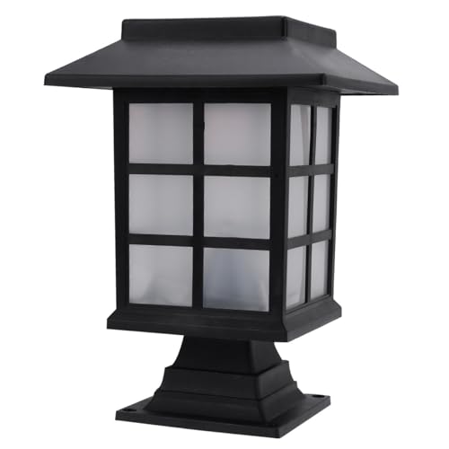 Luces solares para jardín exteriores de plástico resistente con lámparas LED para poste