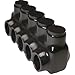 Morris Products 97555 Multi-Cable Connector, Insulated, Single Entry, Black, 5 Ports, 350-6 Wire Range, 5/16" Allen Hex 5 Ports, 350-6 Wire Range, 5/16" Allen Hex, 5-Pack