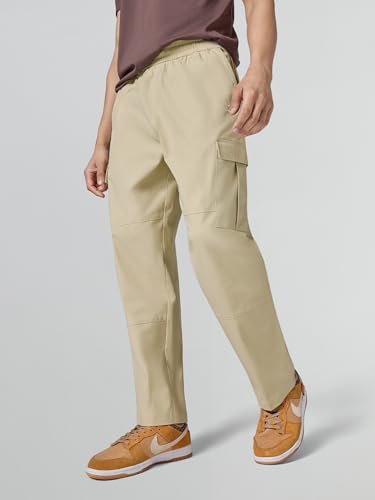 Image of XYXX Rove Ripstop Cargo | Solid Relaxed Fit | Wide Leg Cargo Pant for Men with 5 Pockets