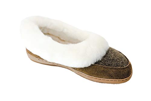 surell Womens Genuine Shearling Scuffs Slip On