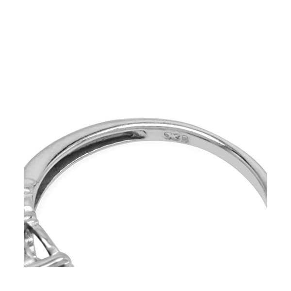 Silvershake 2.6 Carat 3 Stone Genuine Oval Shape London Blue Topaz White Gold Plated 925 Sterling Silver Ring Size 7