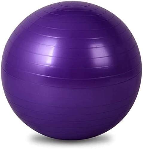 Pelota de fitness ELzEy morada para aliviar el dolor lumbar y mejorar equilibrio