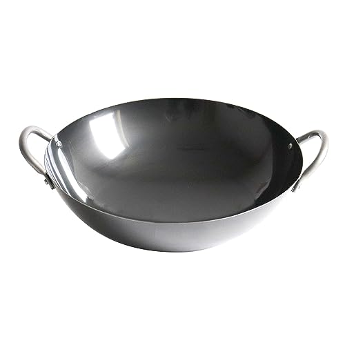 Ustensile de cuisson wok professionnel grand diamètre 33cm ND-2031 - 2