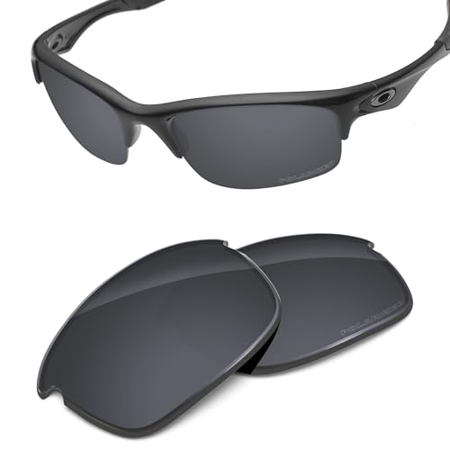 Image of Performance Replacement Lenses Compatible with Oakley Bottle Rocket OO9164 Polycarbonate Polarized Etched-Sport Black