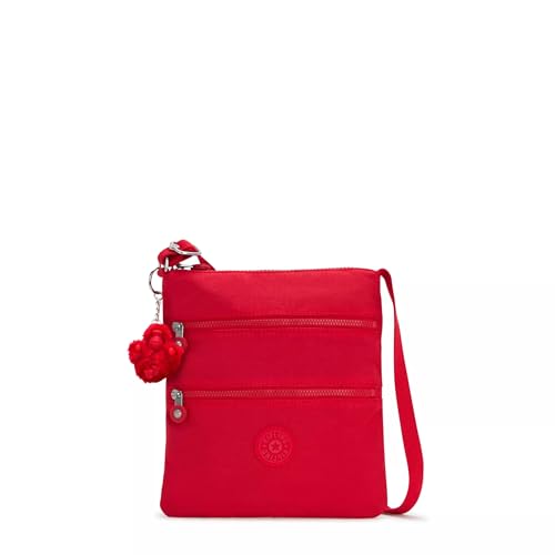 Kipling Mini bolsa tiracolo feminina Keiko, bolsa leve ajustável, alça de ombro durável, Vermelho Rouge, Mini