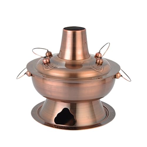 Olla Hot Pot para cocinar con carbón acero inoxidable 36cm miniatura 1