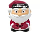 Party Animal NFL Jumbo Squeezymates Arizona Cardinals Santa Squeezy Figurine, Team Colors, 4" Tall