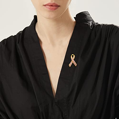 Image of U7 Brooches Jewelry for Women Men, Stainless Steel 18K Gold Plated Classic Feather /Flower /Tree of Life /Custom Photo /Breast Cancer Awareness Pink Ribbion Brooches and Pins for Wedding Dress or Party