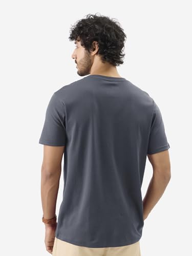 Image of The Souled Store Supima: Men and Boys Short Sleeves Round Neck Solid Premium Basic Casual Lightweight Easy to Style Everyday Streetwear Trendy Supima T-Shirt