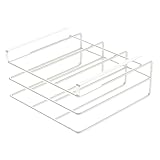 Endurable Material: Resistant to breakage, this cutting board holder is kitchen under shelf rack under cabinet storage rack shelf that under cabinet expertly crafted from stainless steel for long-lasting storage in your kitchen. Its carefully machined surfaces keep stability and durability, making it the perfect addition to your culinary space