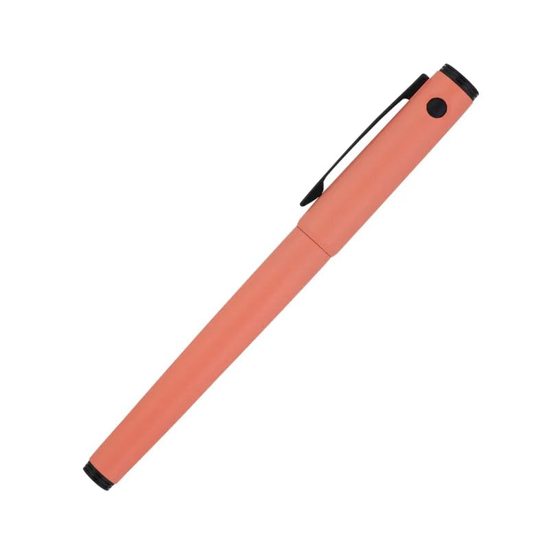 Image of Pilot Explorer Fountain Pen, Coral, Black Ink, Resin, Fine Nib, Stainless Steel