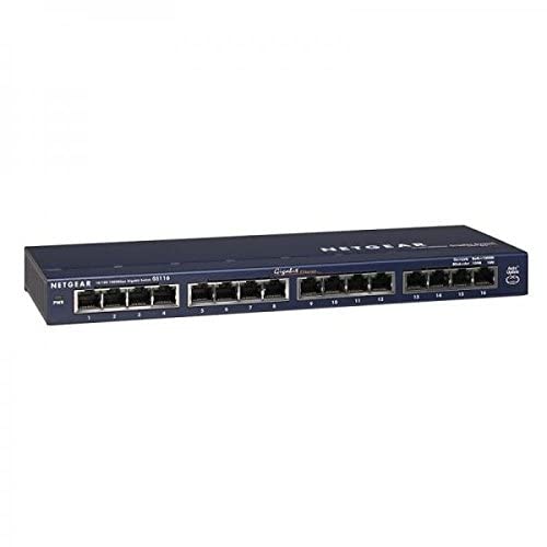 Switch Ethernet 1000 Mbps 16 Puertos Marca NETGEAR
