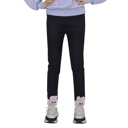 Kids Toddlers Girls Fleece Lined Jeans Winter Denim Jeggings Warm Pants Gymnastics Pants for Girls