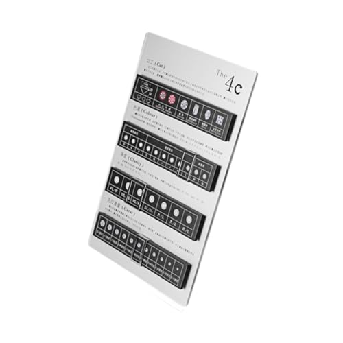 UGPLM Diamond Grading Board Sales Presentations Prop Jewelry Tool Loose Diamond Identification for Customer Education Easy to Use, Silver