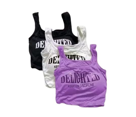 Women's Crop Top and Tunic Set, Square Neck Sleeveless Top (IN, Alpha, S, Regular, Purple-White-Black)