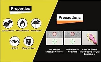 Image of Self Adhesive Waterproof Wallpaper for Kitchen Living Room Bed Room Furniture Makeover Cabinet Shelf Liner Tile Pattern Removable Contact Paper(Garden Bloom (45X500 CM)