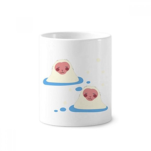 Porte-stylo en céramique tasse blanche stable 350ml voyage japonais anti-désordre
