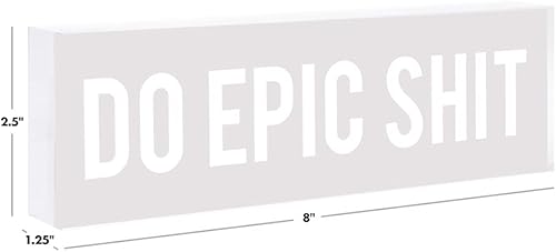 Vista 6 de Andaz Press Divertido plato de escritorio de oficina, placa acrílica Everyday I'm Hustlin para el hogar, escritorio, gerente, jefe, trabajo