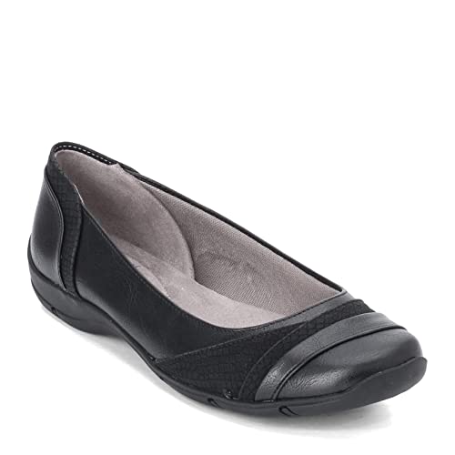 LifeStride Women's Dig Flat, Black Kylie, 9.5 M US2