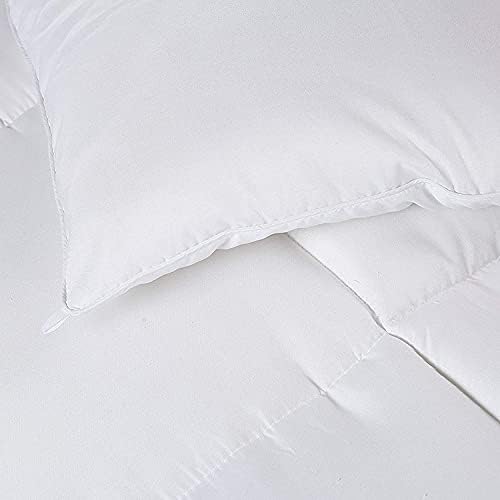 CHOKIT All Season Queen Comforter Cooling Soft Quilted Down Alternative Duvet Insert with Corner Loops,Box Stitched Reversible Fluffy, White, 88 X 88 Inches