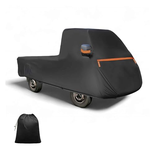 FUELHOOD Pixisに対応トラック 車カバー 耐強風 Toyotaに対応 2011-/Daihatsuに対応 ハイゼット アクティ サンバ 軽トラック 345*148*160cm スパンレース綿 新型100%防水生地&5層構造 裏起毛 塗装面保護 梅雨対策 車体カバー 雹対策 防風ロープ 強風 運転側ジッパー 夜間安全警告 内装パーツ アクセサリー