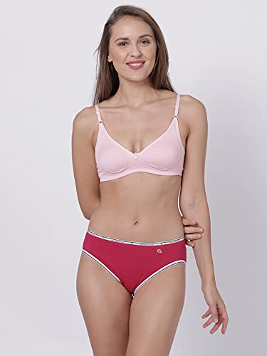 Image of Macrowoman W-Series Women's Cotton Blend Padded Wire Free Modern Seamless Bra