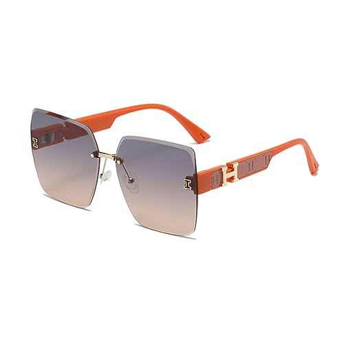 Lunettes de soleil sans cadre pour femmes avec protection UV400
