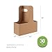 2 Cup Drink Carrier with Handles, 30 Sets Kraft Paperboard Cup Carriers of 12-20 oz to Go Coffee Cup Holder, for Hot and Cold Drink Holder, Takeout, Cafe and Restaurant Food Service Delivery