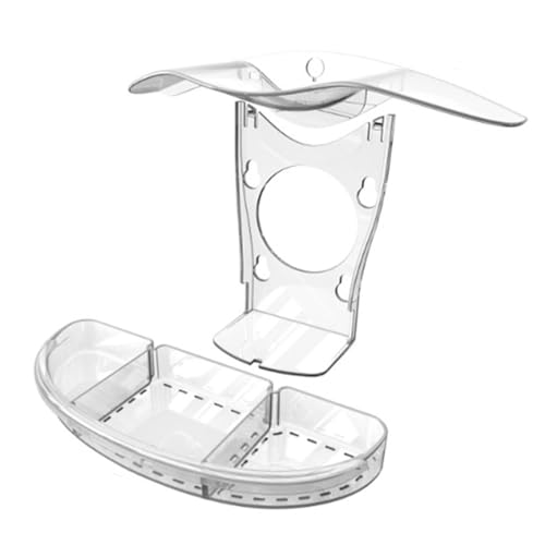 Casa de alimentación resistente a la intemperie, de alta capacidad, comederos para pájaros silvestres, para amantes de la naturaleza, suministros para amantes de las aves