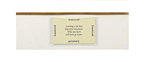 Image of Sukeshcraft Multiple Cheque Book Holder | Original PU Holds Upto 8 Cheque Books, Dual Tone Brown