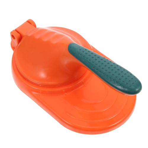 Milisten Prensa para Empanadillas y Dumplings, Molde Práctico de Cocina para Envolver Bolas de Masa Hervida, Herramienta Manual Naranja para Hacer Empanadillas y Wontons, Accesorio