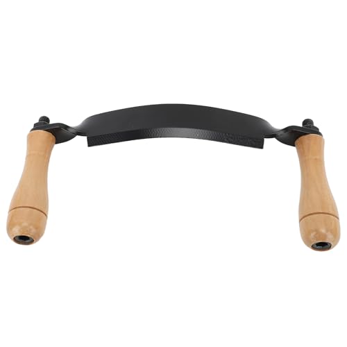 Yosoo Health Gear Draw Shave Tool, Curved Draw Knife with Ergonomic Wooden Handles for Efficient Tree Bark Removal and Woodworking Debarking Tasks