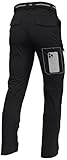 LINLANG EN Men's Lightweight Hiking Cargo Pants Waterproof Quick Dry Travel Fishing Climbing Work Outdoor Pants Black XXL