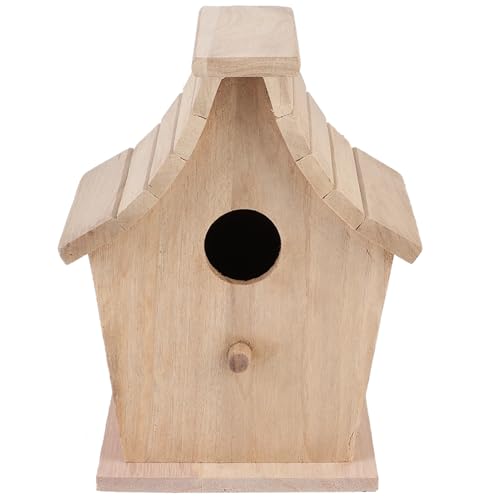Tyenaza Bird Nesting Box, Wood Bird House Breeding Box Hanging Bird House Pet Supplies, Bird House Wood Breeding Box for Parrots Budgerigar Small Birds
