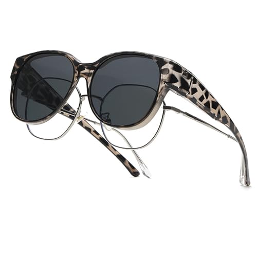 Filterseed Polarized Sunglasses, 2025 New Polarized UV400 Protection Trendy Round Cat-eye Sunglasses for Man and Woman