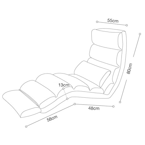 Chaise de sol amovible et lavable pour soulager le dos