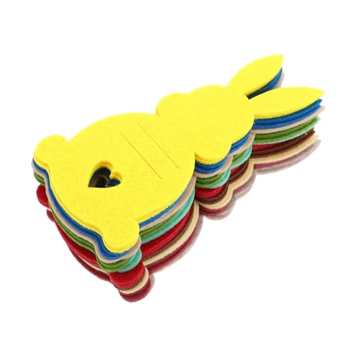 WHAMVOX DIY Easter Surprise: 20pcs Colorful Felt Bunny Money Clips Easter Party Favors for Table Decor