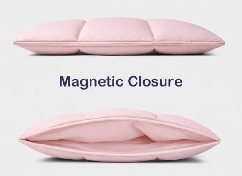 Image of ProElite Puffy Tablet Sleeve Case Upto 13.3 inch for Galaxy Tab S10 Fe+ /S9 FE+ /S7+ /S8 Plus /S9 Plus /S7 FE 12.4 inch, iPad Pro 12.9 inch, MacBook Air /Pro Retina, Microsoft Surface Pro 4 /5 /6 /7 /8 /9, Light Pink