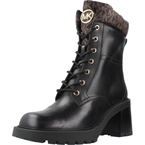 Boots Michael Kors Cade bottines à talon haut en cuir noir femme