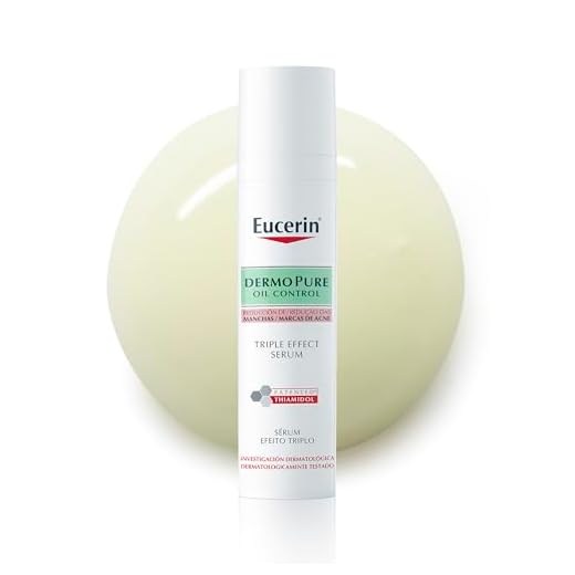 EUCERIN Sérum Facial Antiacne Dermo Pure Efeito Triplo 40ml, Antioleosidade, Antimanchas, Thiamidol, Peles Oleosas