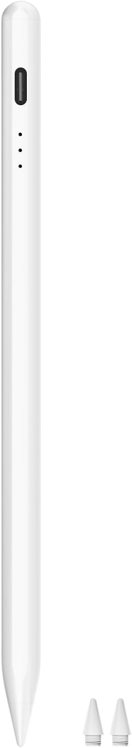 Stylus Pen for iPad 2018-2024, Fast Charging iPad Pencil (1st Gen) with Tilt Sensitivity & Palm Rejection, Magnetic Pen for Apple iPad Air 3/4/5, iPad Mini 5/6, iPad 6-10 Gen, iPad Pro 11/12.9″