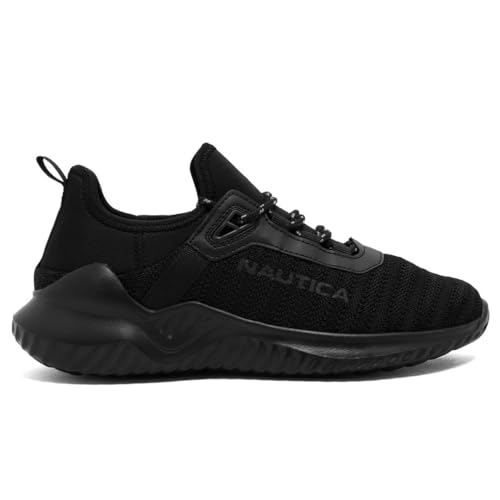 Image of Nautica Women's Casual Fashion Sneakers - Comfortable Walking Shoes with Knit Upper and Cushioned Support