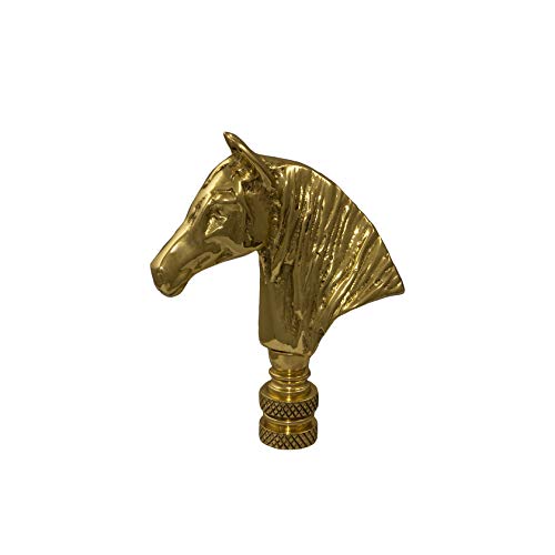 Image of Horse Solid Brass Lamp Finial