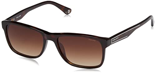 POLICE SPLB40N Gafas, Shiny Dark Havana, 56 para Hombre