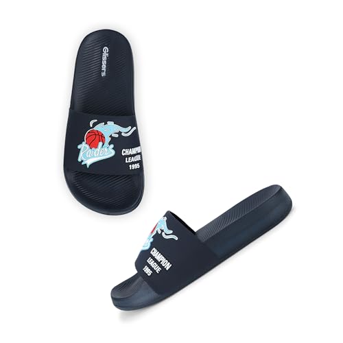 Image of Basketball Open-Toe Comfortable Kids Flip-Flops Slippers Stylish Slides and Soft Chappals for Boys and Girls Footwear