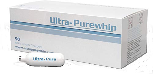 Ultra PureWhip 8 Gram Whip Cream Chargers- Pack of 50 N2O Chargers