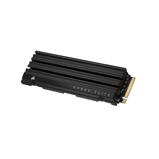 Corsair MP600 Elite 2 to M.2 PCIe Gen4 x4 NVMe SSD avec Dissipateur Thermique Inclus - M.2 2280 - Jusqu'à 7 000 Mo/s en Lecture Séquentielle - 3D TLC NAND Haute Densité - Noir