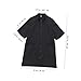 UPKOCH Pet Cosmetologist Uniform for Grooming Black for Pet Shops Home Use Static and Durable Apron for Bathing Cats Dogs